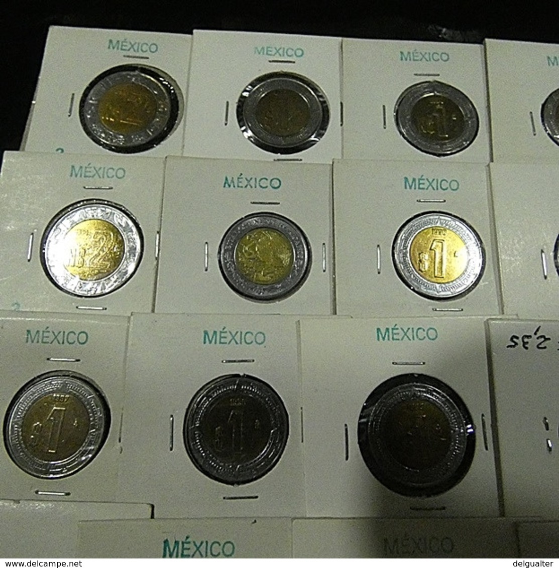 Mexico 22 Coins All Varnished - Vrac - Monnaies