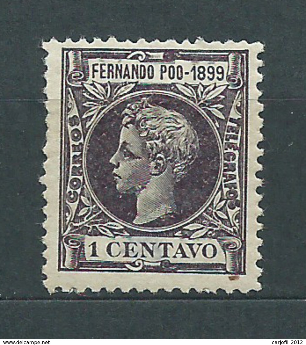 Fernando Poo Sueltos 1899 Edifil 55 * Mh - Fernando Po