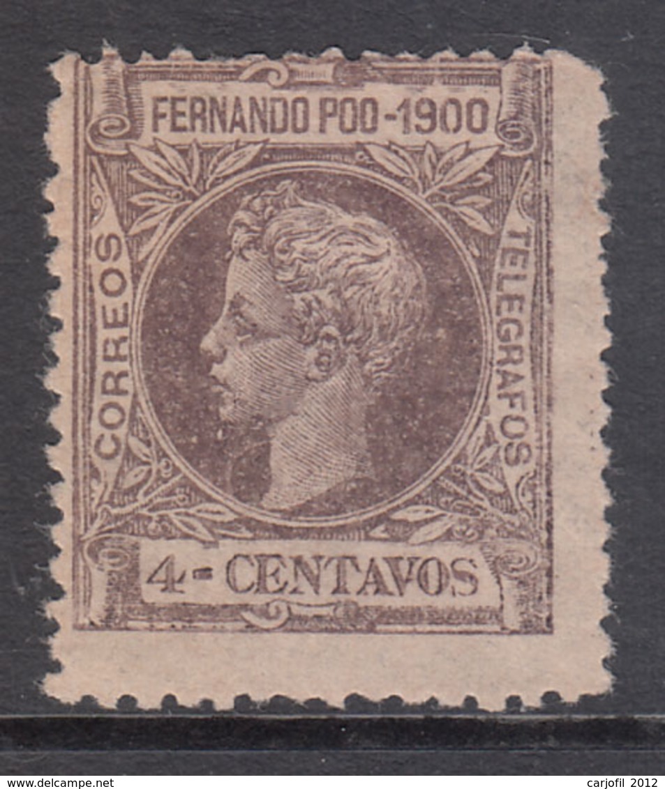 Fernando Poo Sueltos 1900 Edifil 82 (*) Mng - Fernando Po
