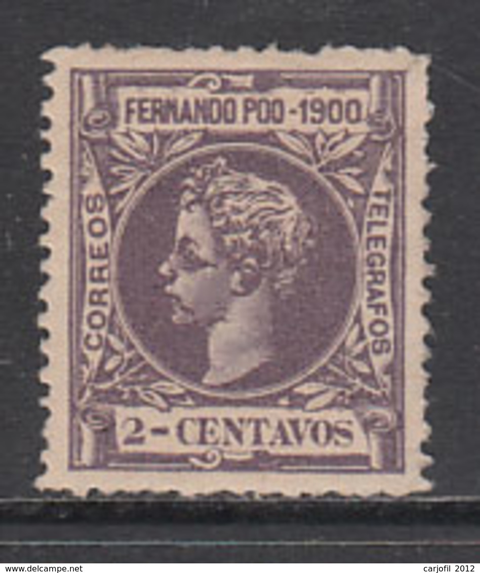 Fernando Poo Sueltos 1900 Edifil 80 * Mh - Fernando Po