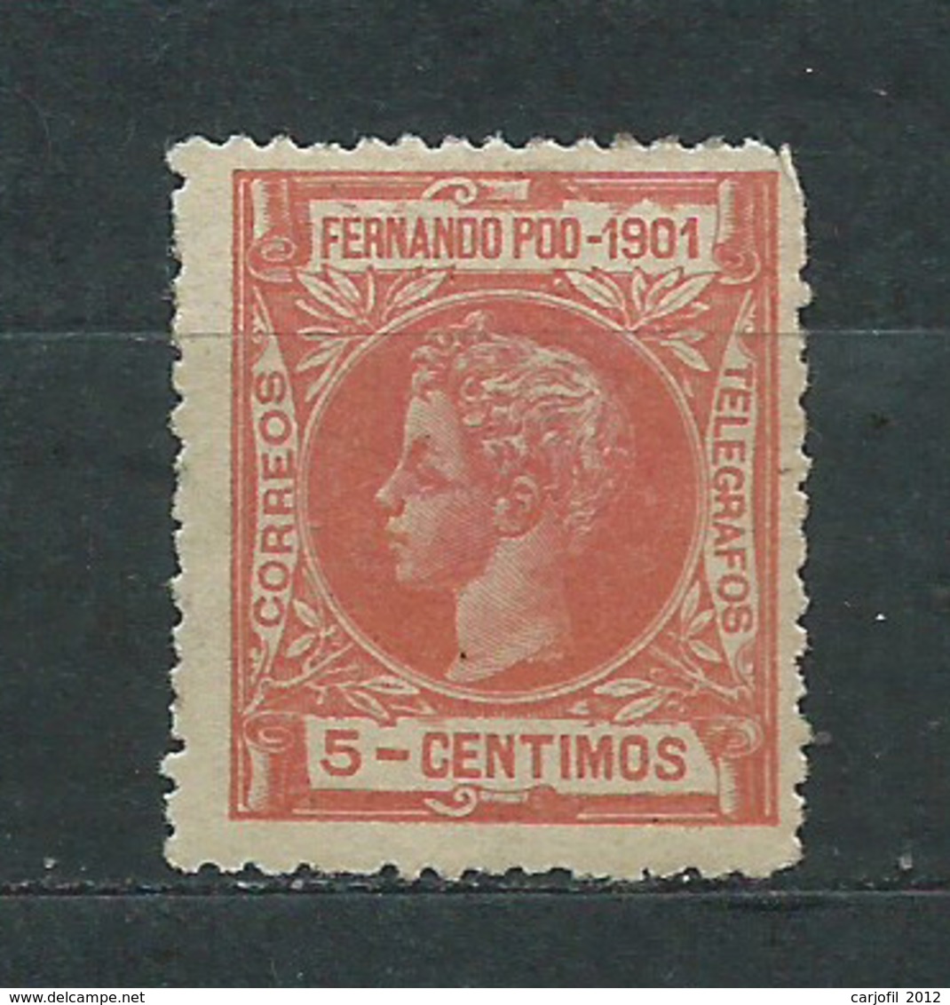 Fernando Poo Sueltos 1901 Edifil 99 * Mh - Fernando Po