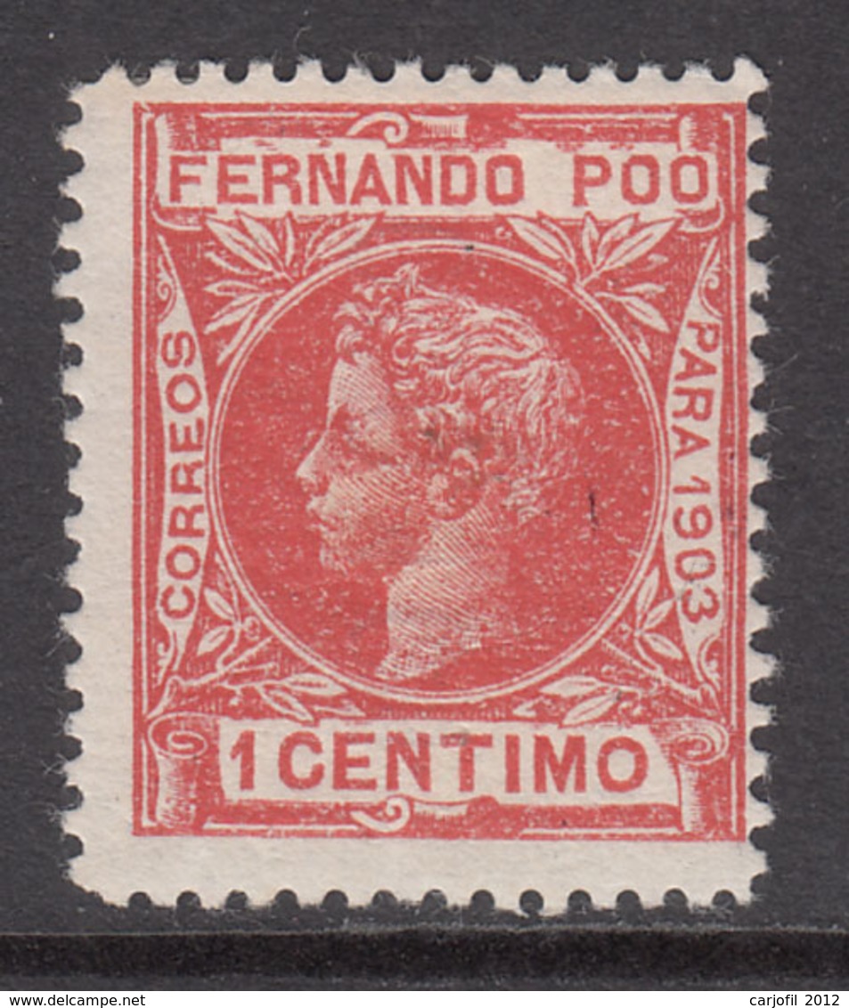 Fernando Poo Sueltos 1903 Edifil 120 * Mh - Fernando Po