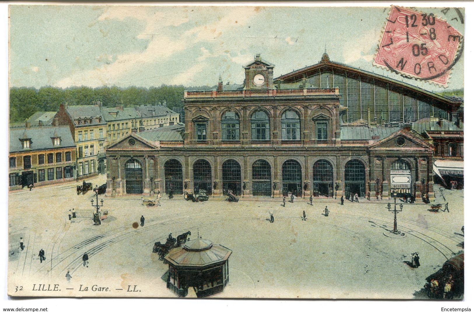CPA - Carte Postale - France - Lille - La Gare - 1905 ( I10717) - Lille