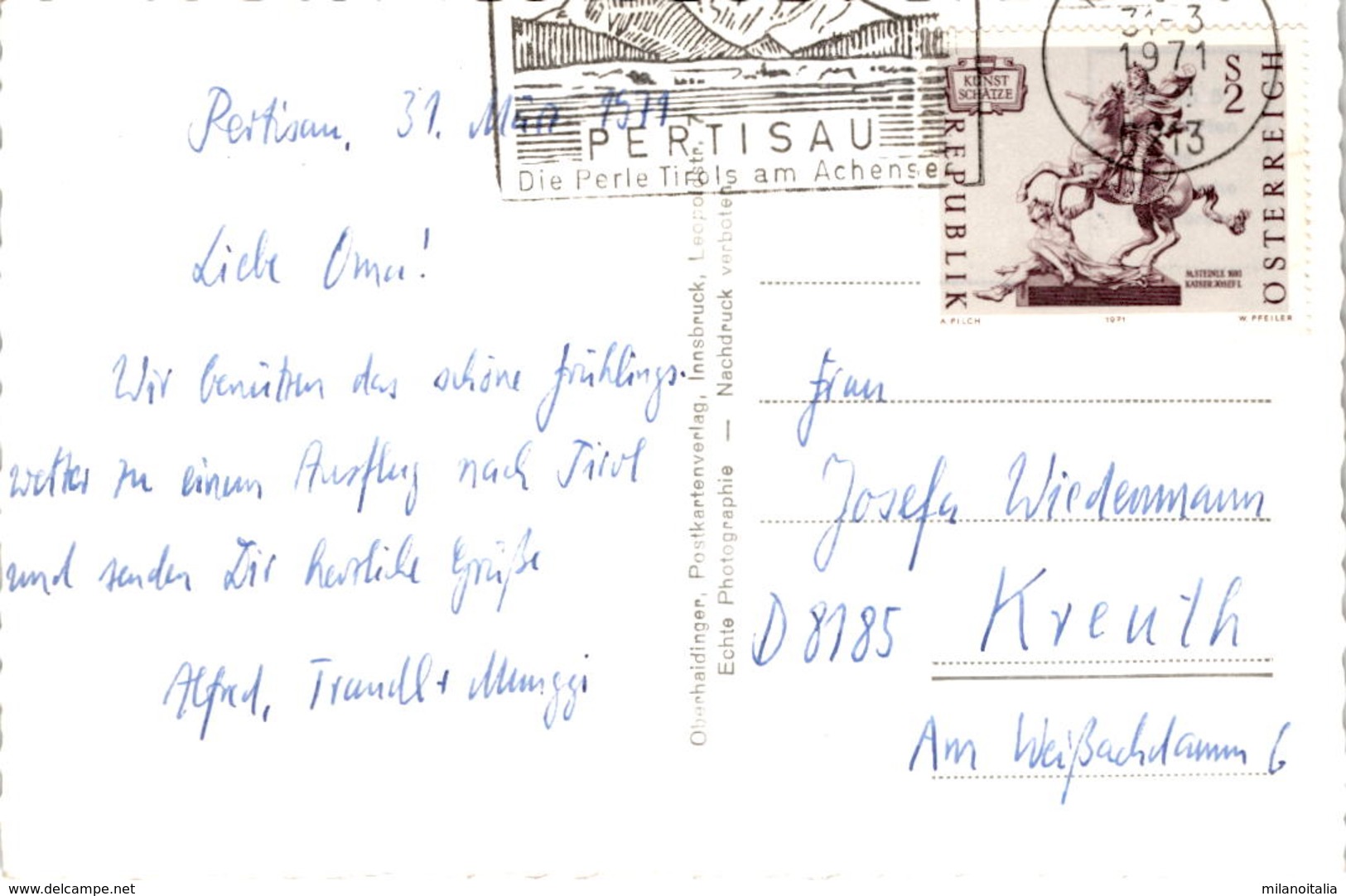 Aus Pertisau Am Achensee, Tirol (7958) * 31. 3. 1971 - Achenseeorte