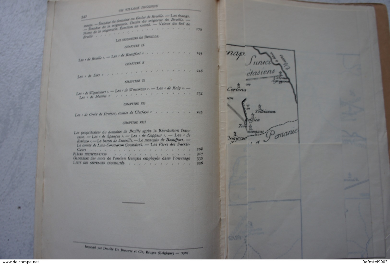 Lvre WAUDREZ Un vilage inconnu Bruille Sa Seigneurie 1933 Région Binche Battignies Estinnes Hainaut