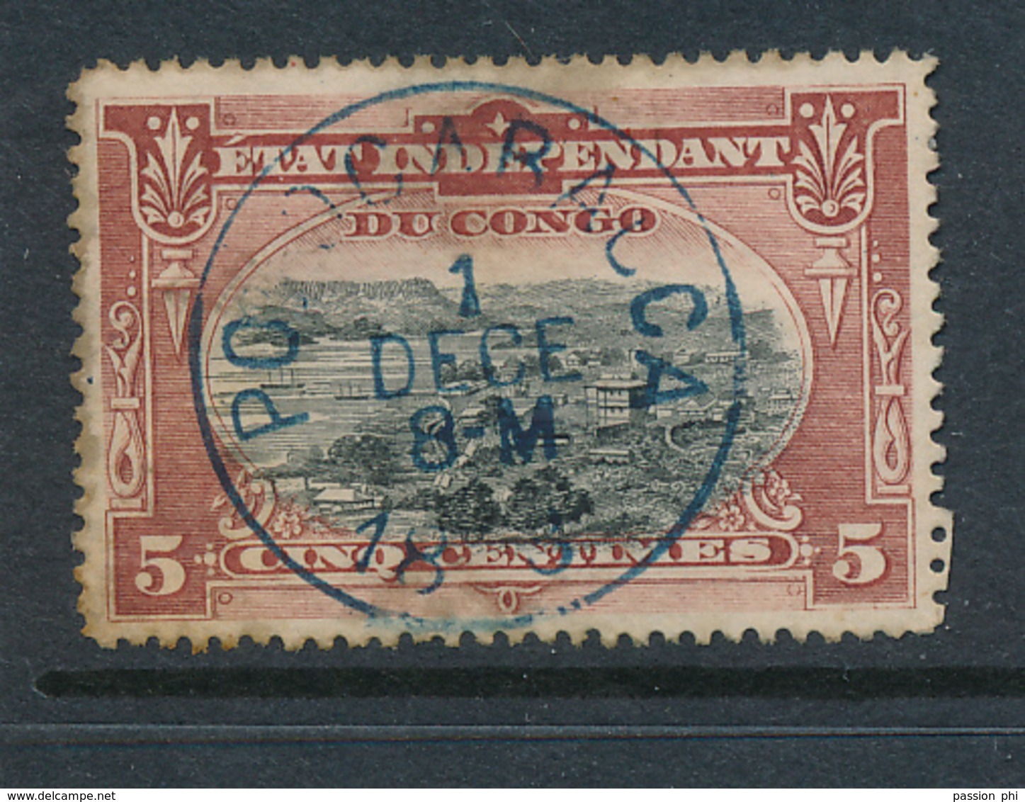 BELGIAN CONGO "POPOKABACA" STAMP THINNED AMINCI - Gebruikt