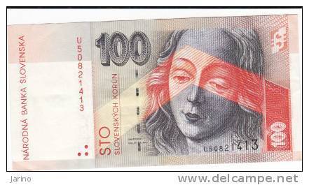 Slowakei, Banknote 100 Kronen, Uncircul., 2004, Serie U - Slovaquie