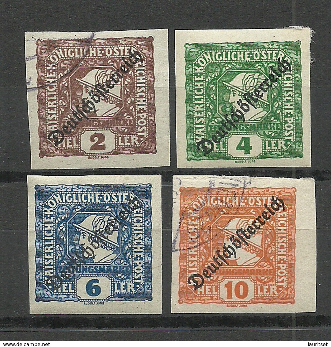 Österreich Austria 1919 Michel 247 - 250 O/* - Gebraucht