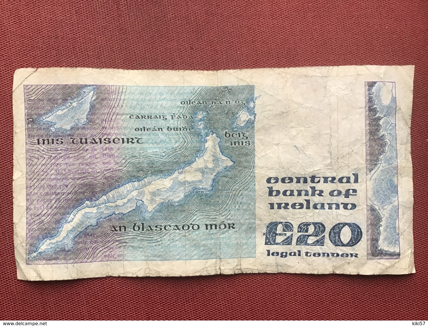 IRLANDE Billet De 20 Pounds Du 12/08/87 - Ireland