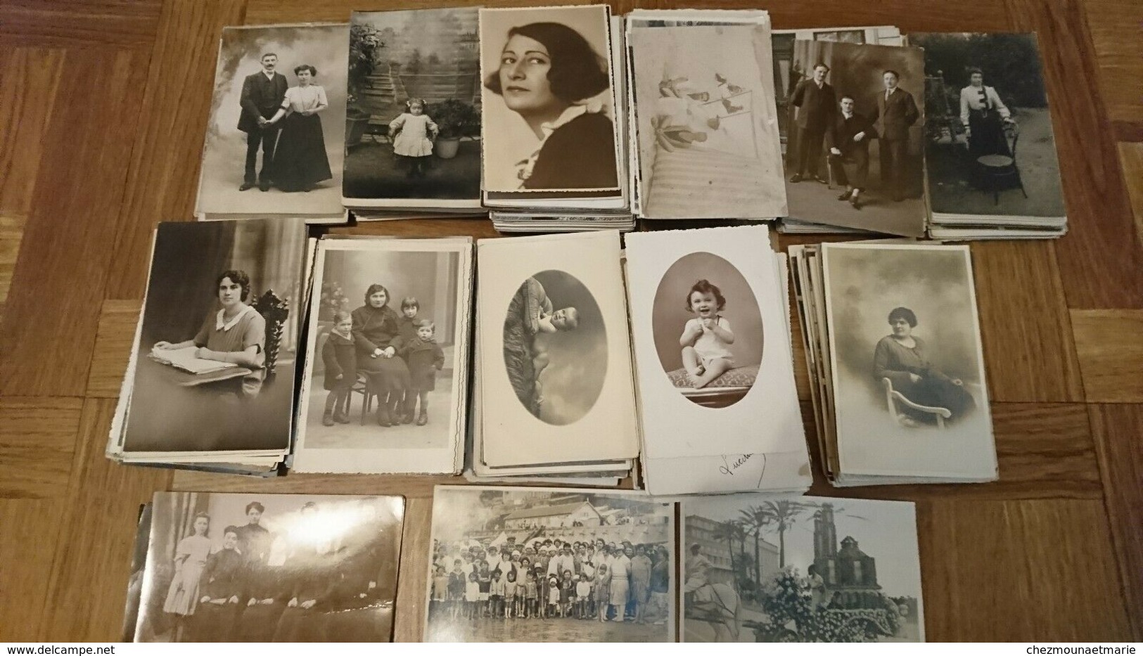 LOT DE 600 CARTES PHOTOS ET PHOTOS GROUPE PERSONNAGE LIEU - Photographie