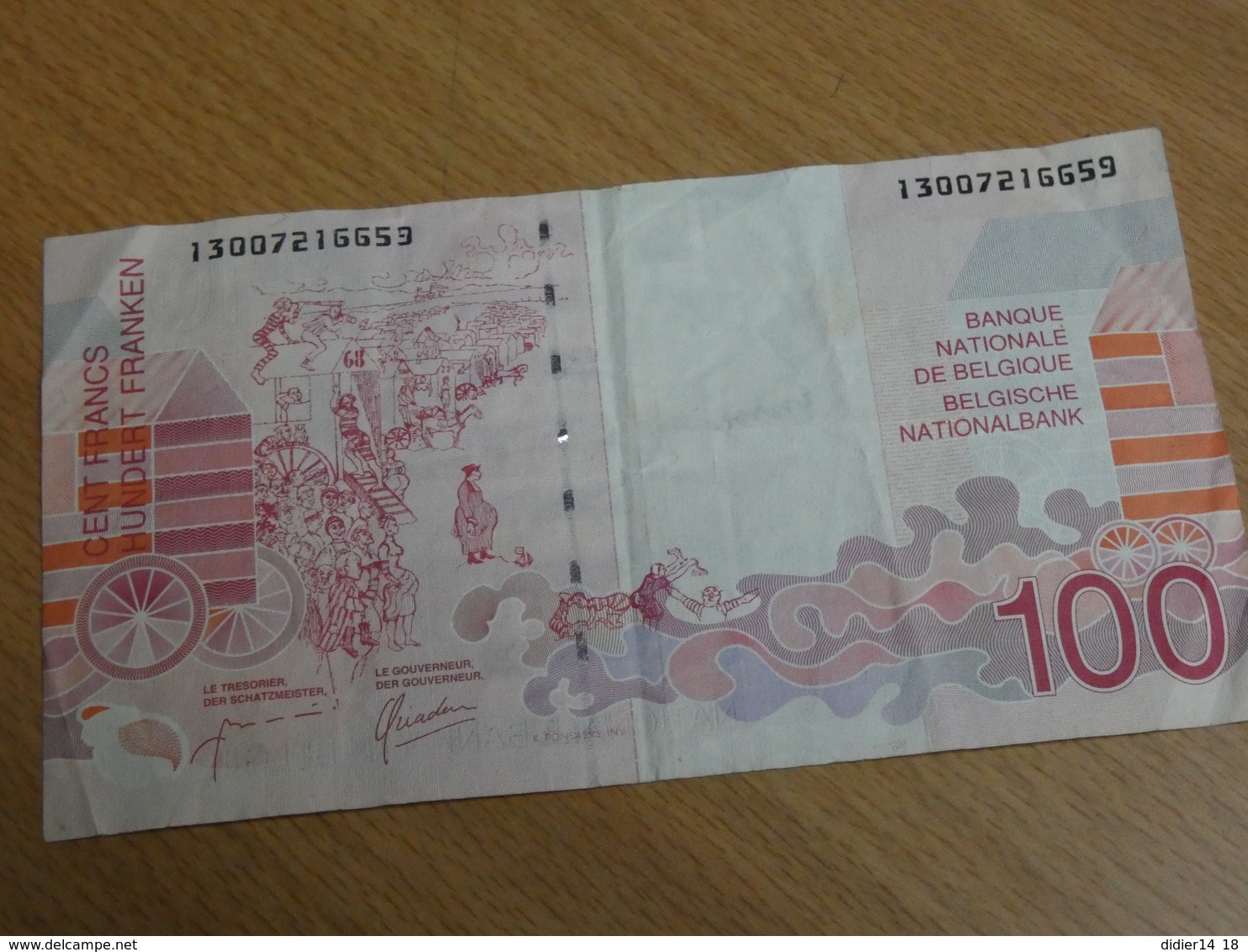 BILLET BELGIQUE 100 FRANCS. - 100 Francs
