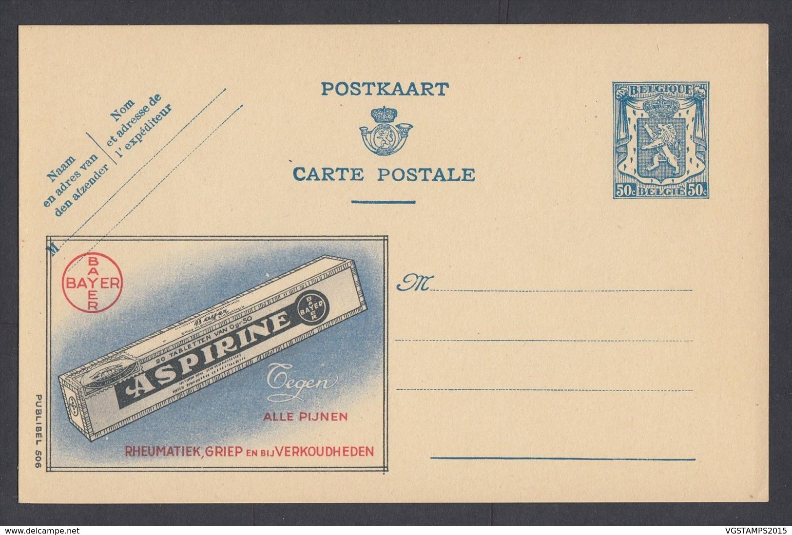 Publibel - 50c - Thématique Aspirine(VG) DC5091 - Publibels