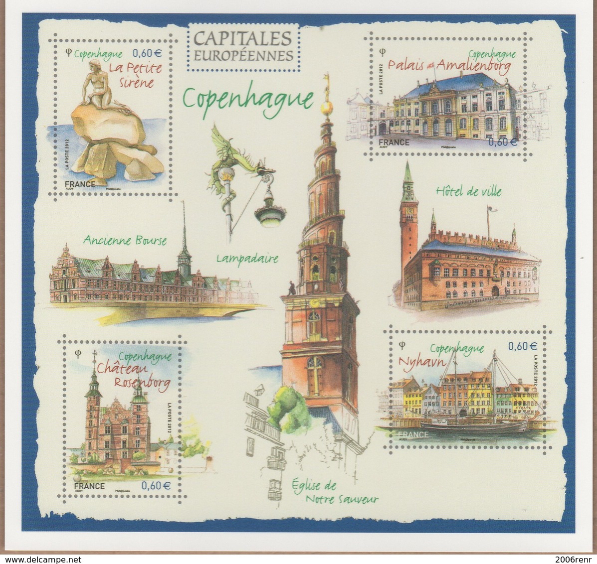 ENTIER POSTAL Capitales Europeennes COPENHAGUE VOIR SCANS Recto Verso - Letter Cards