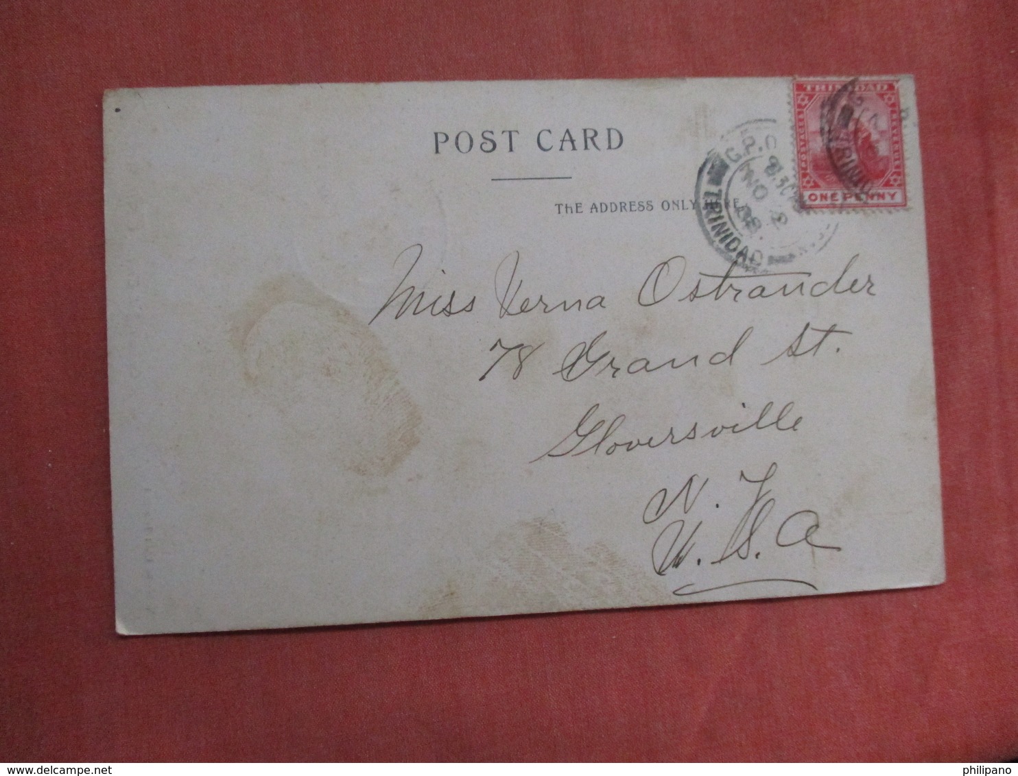 Cannon Ball Tree     Trinidad   Has Stamp & Cancel      Ref 3761 - Trinidad