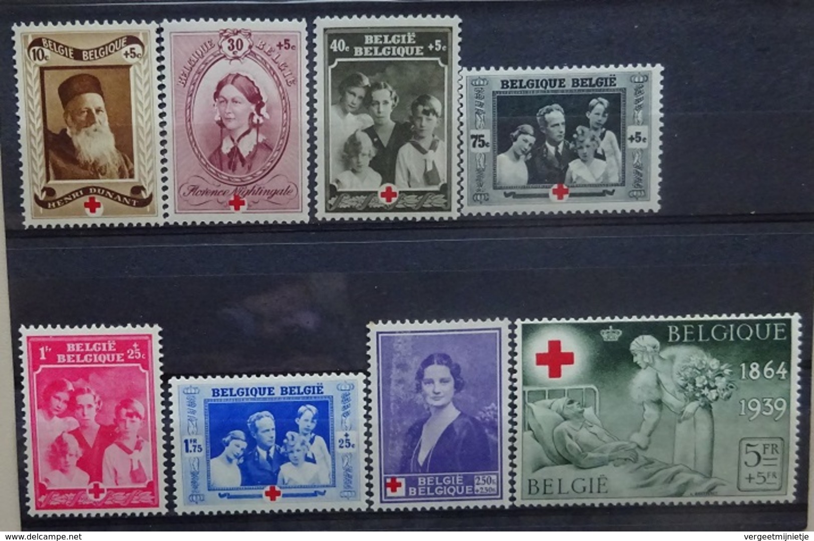 BELGIE  1939    Nr. 496 - 503      Postfris **     CW  42,00 - Nuevos