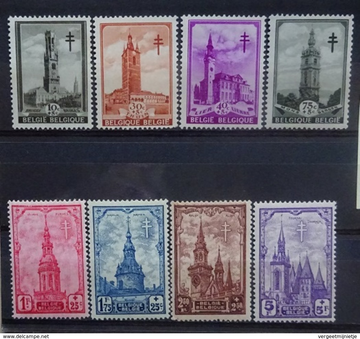 BELGIE  1939    Nr. 519 - 526    Postfris **     CW  65,00 - Nuevos