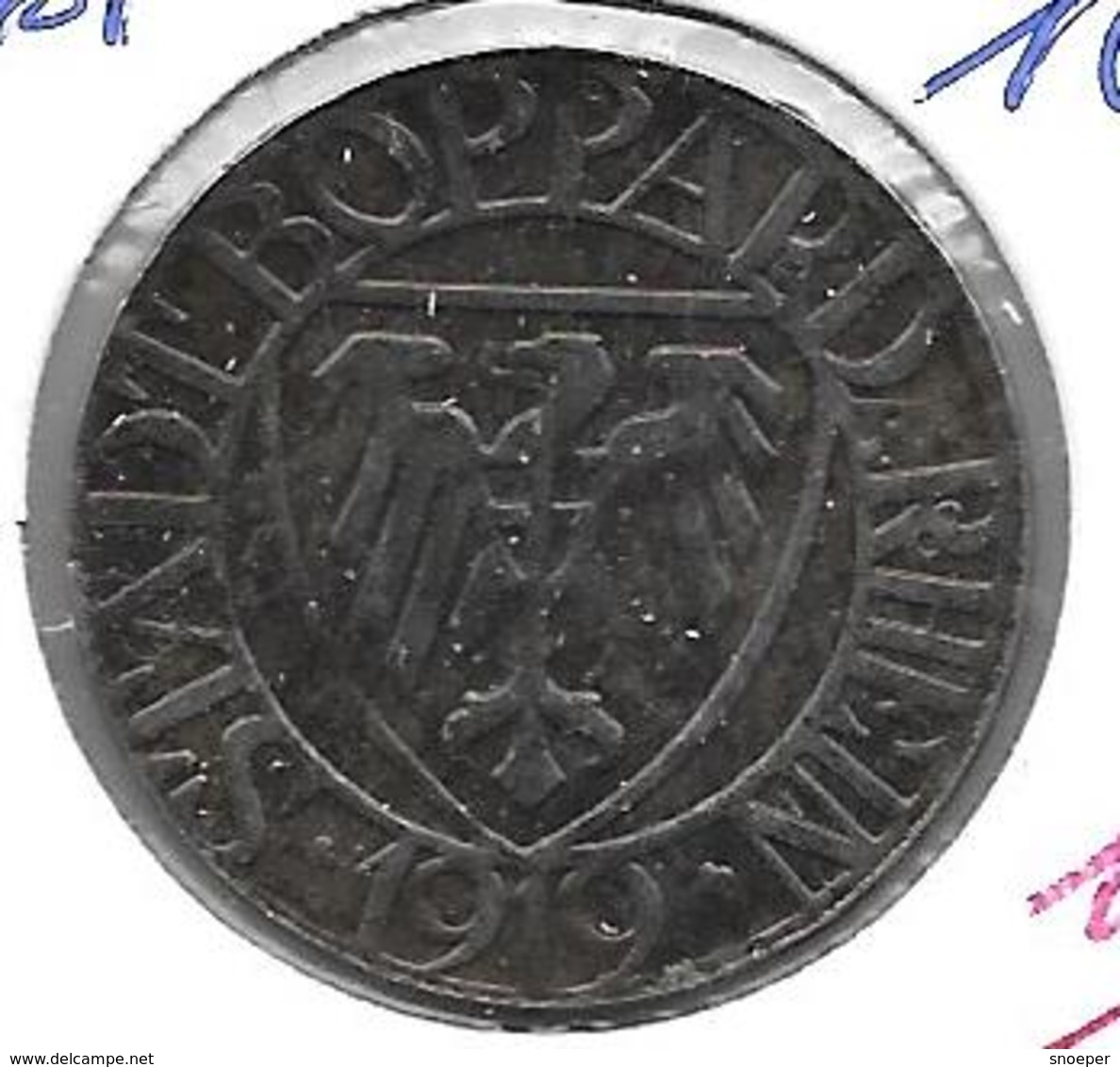 Notgeld Boppard 50 Pfennig 1919 Fe  53.6 - Otros & Sin Clasificación