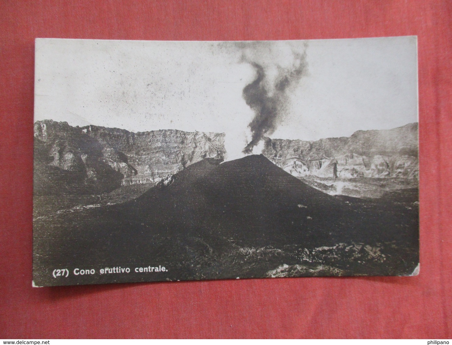 RPPC Volcano Eruption Has Stamp & Cancel      Ref 3762 - Other & Unclassified