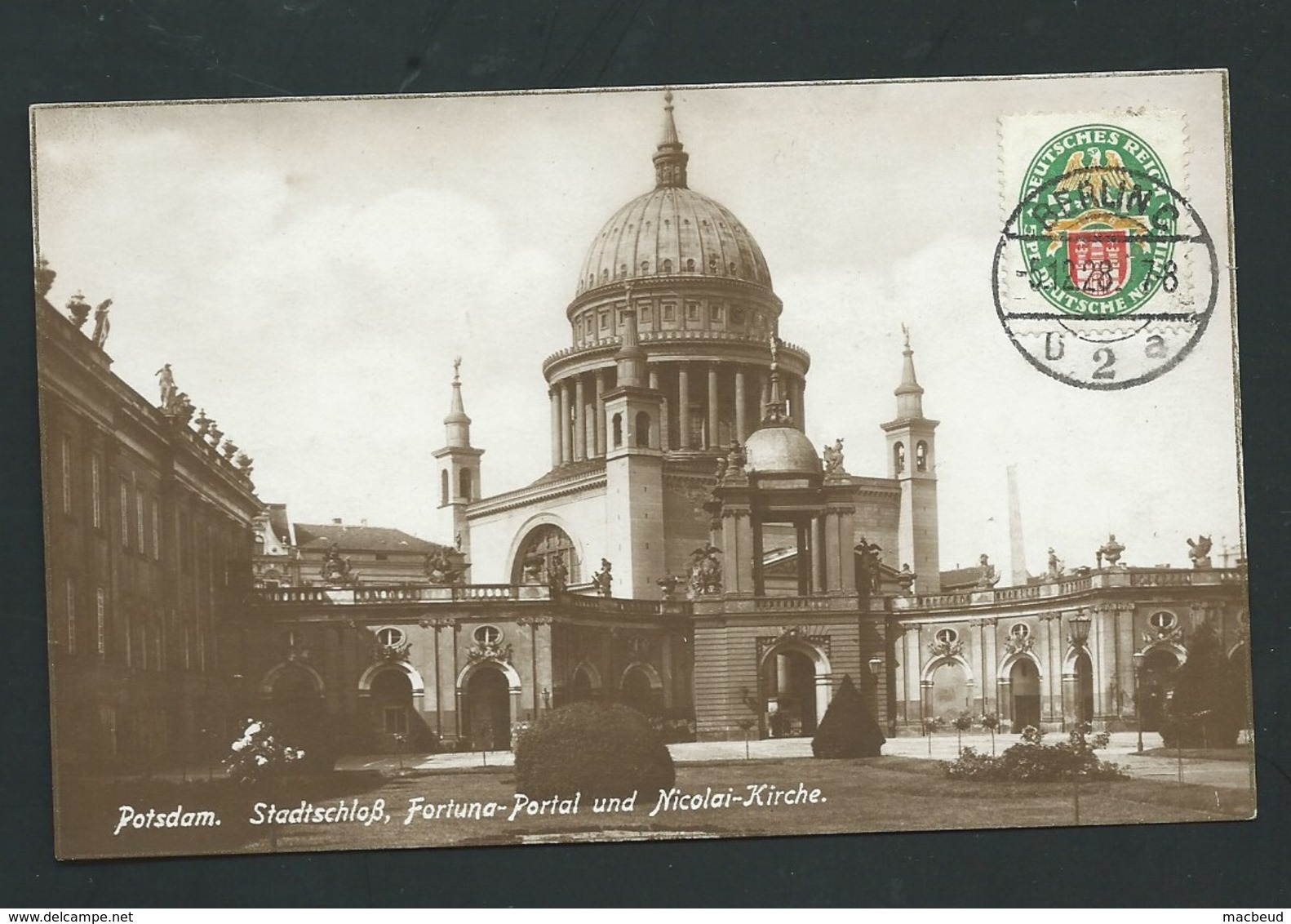 Potsdam; Stadtschloss; Fortuna Portal; Nikolaikirche -  Maca0237 - Potsdam