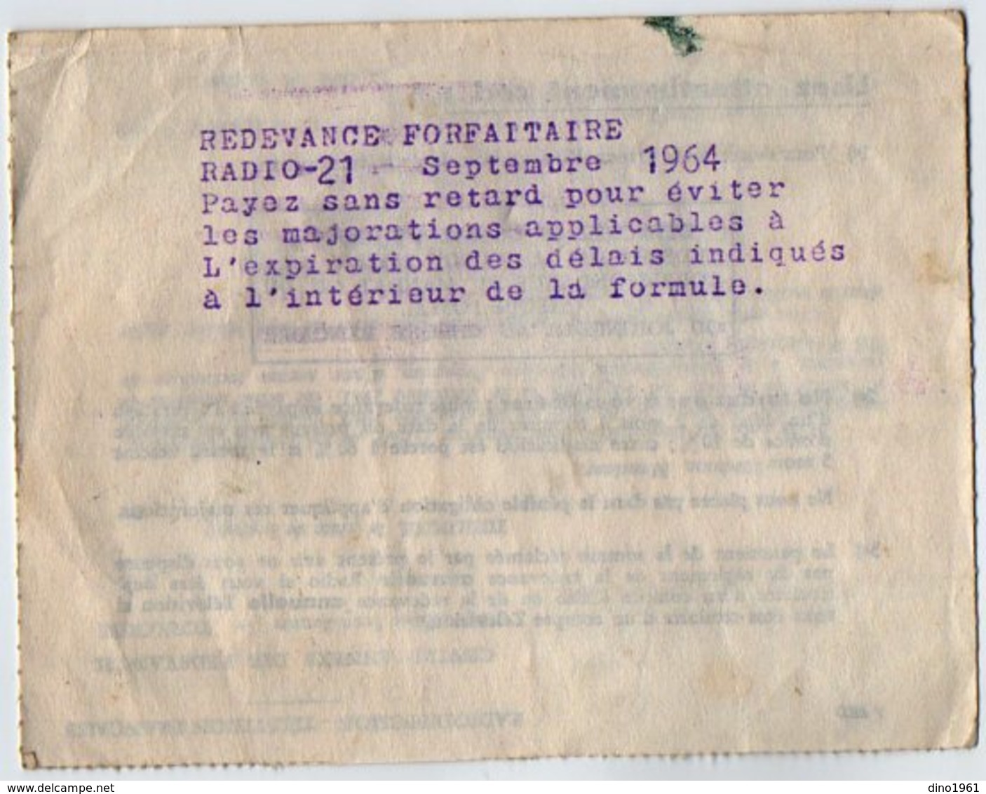 VP16.269 - TOULOUSE 1963 / 64 -Radiodiffusion - Télévision Française - Lette Du Centre Annexe Des Redevances R.T.F. - Television