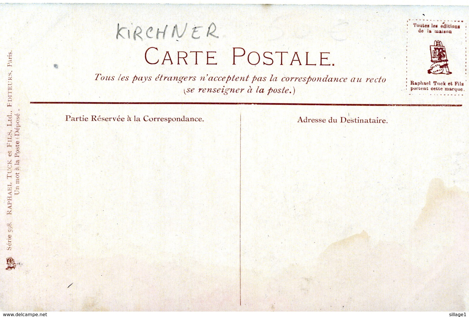 Carte Postale Ancienne De Raphaël Kirchner Paris - Kirchner, Raphael