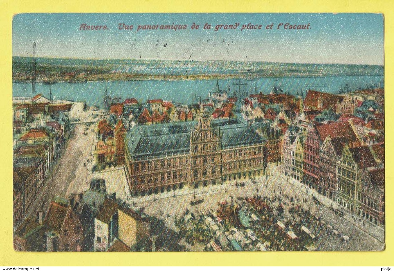 * Antwerpen - Anvers - Antwerp * (J.N. & Co. Br. - KLEUR) Vue Panoramique De La Grand'Place Et L'Escaut, Schelde - Antwerpen