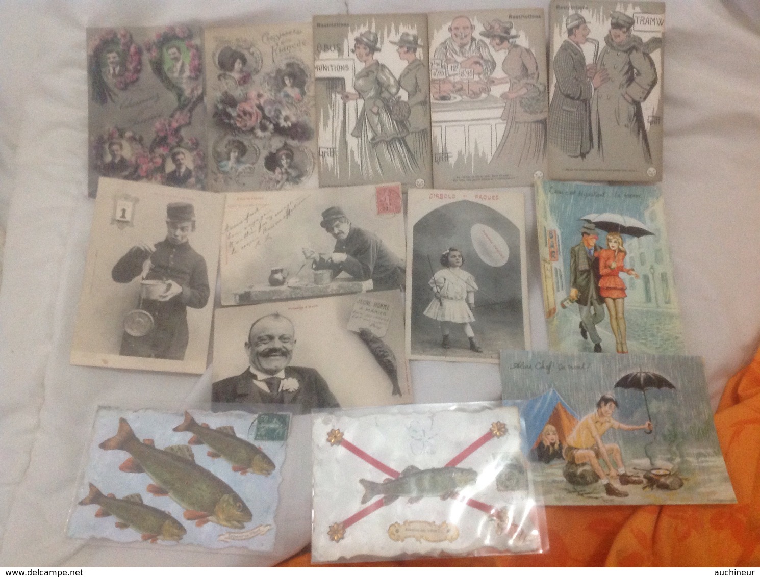 Lot 13 Cartes Illustrateur Et Avril - DEM - Altri & Non Classificati