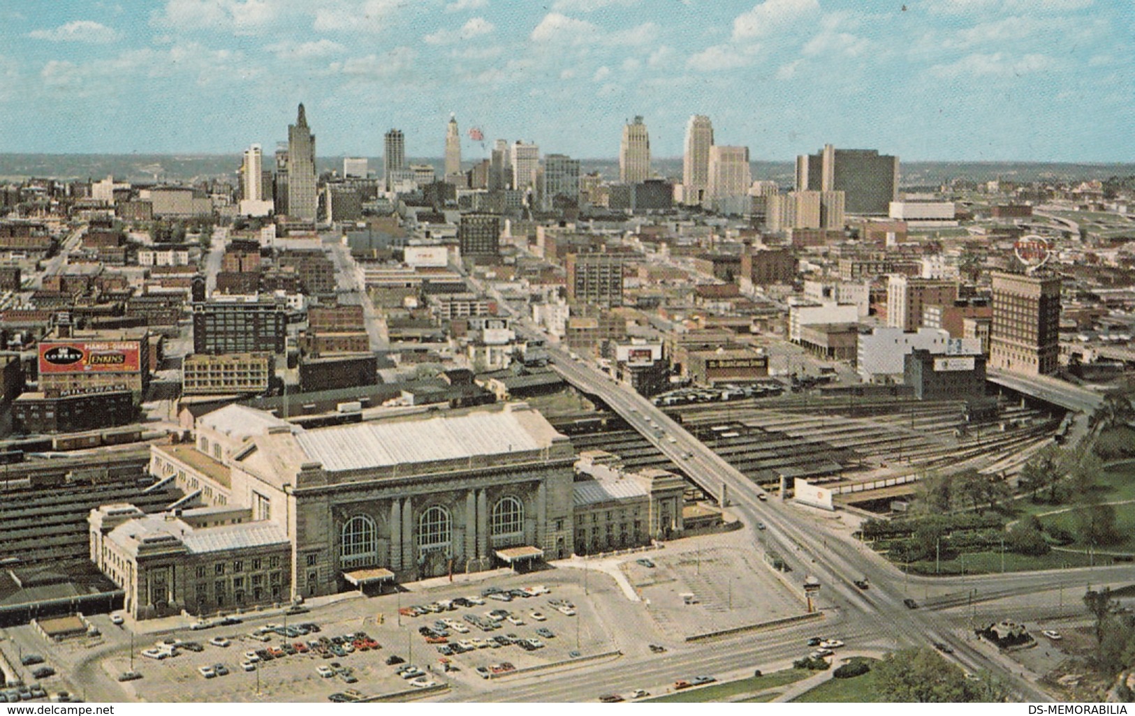 Kansas City Mo - Union Station & Skyline Postcard 1972 - Kansas City – Missouri