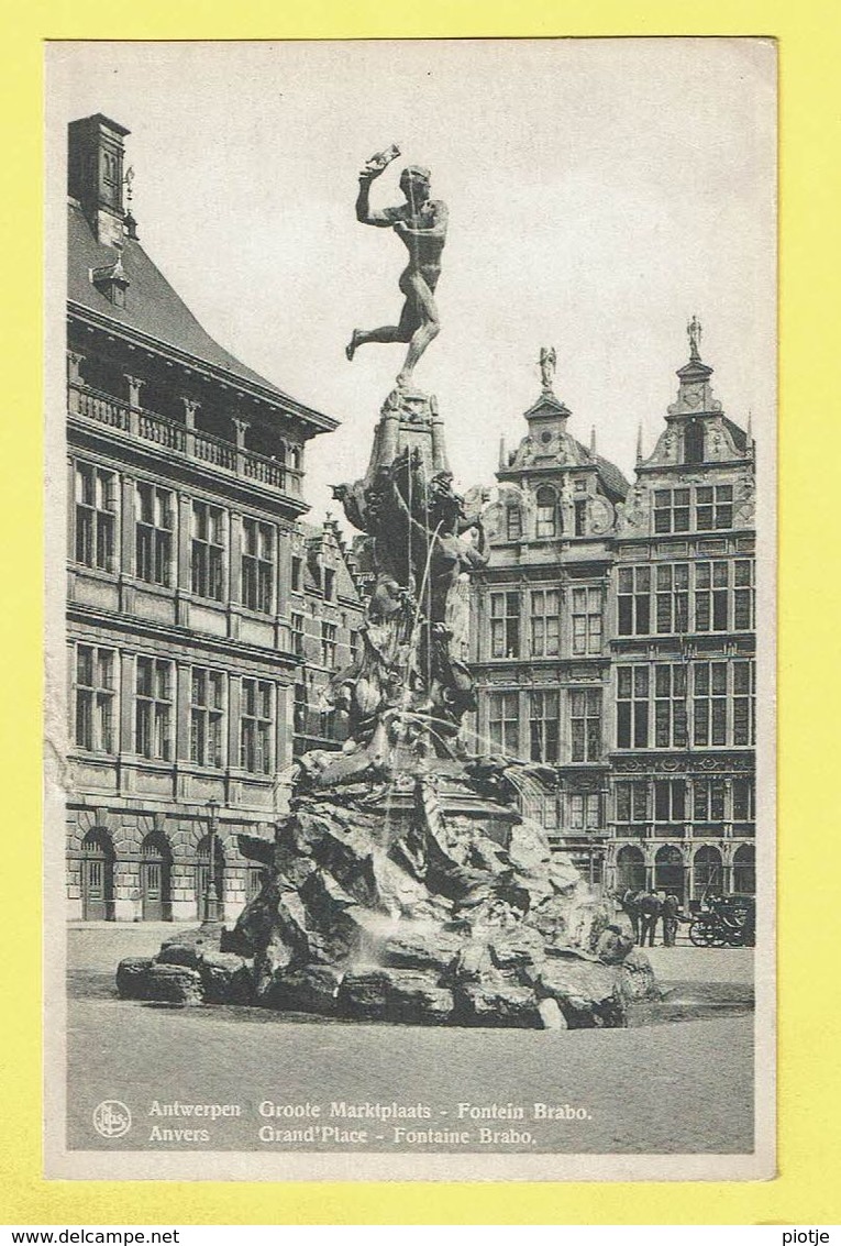* Antwerpen - Anvers - Antwerp * (Nels, Ern Thill) Sculpteur Jef Lambeaux, Grand'Place, Markt, Fontaine Brabo, Statue - Antwerpen