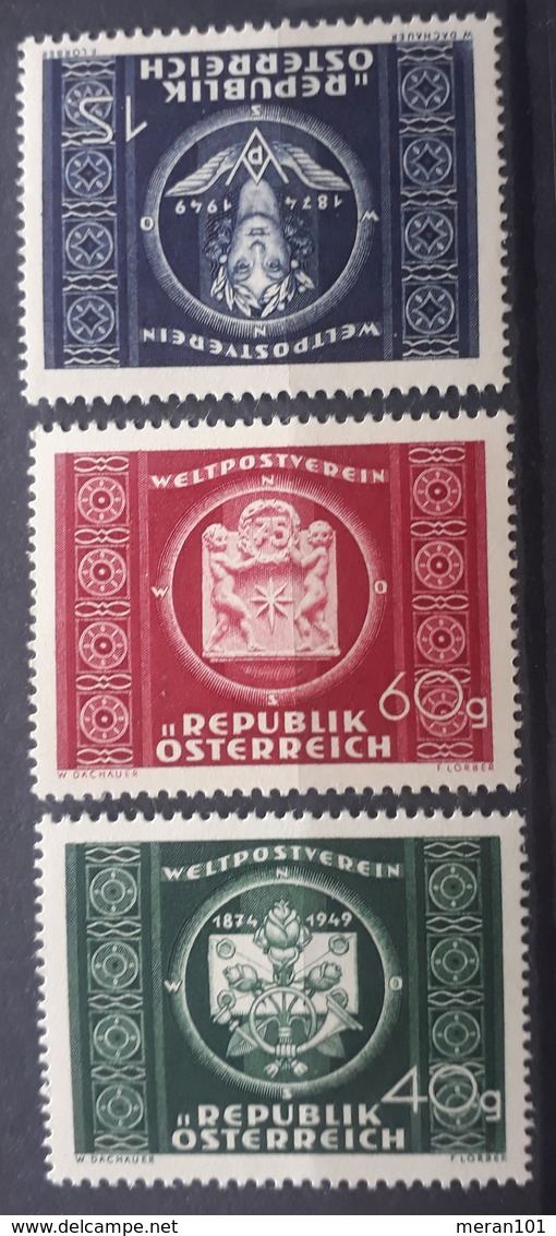 Österreich 1949, UPU, ANK 955-57, MNH Postfrisch - Unused Stamps