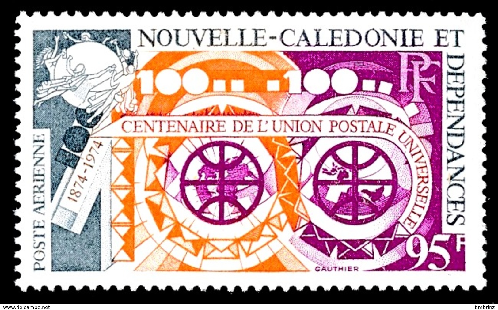 NOUV.-CALEDONIE 1974 - Yv. PA 159 **   Cote= 8,10 EUR - Union Postale Universelle   ..Réf.NCE24810 - Neufs