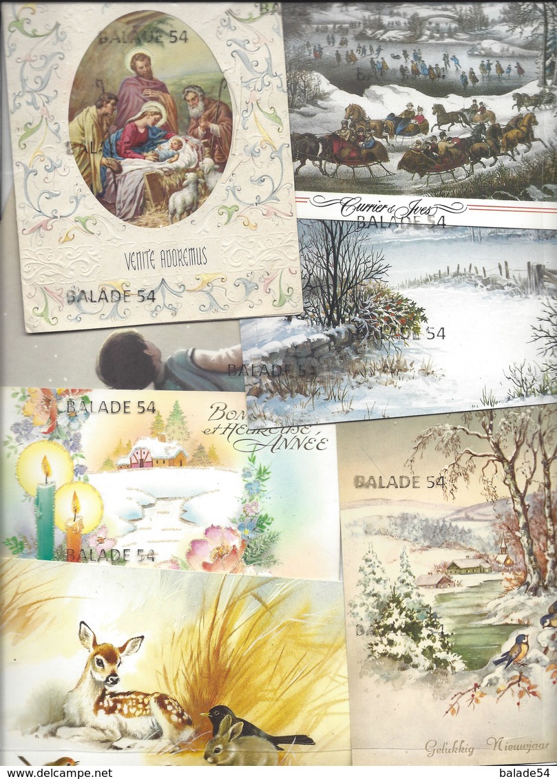 Lot De + De 150 Cartes "BONNE ANNEE" - "joyeux NOËL" -  Divers "grand" Formats - Divers Pays - Nouvel An