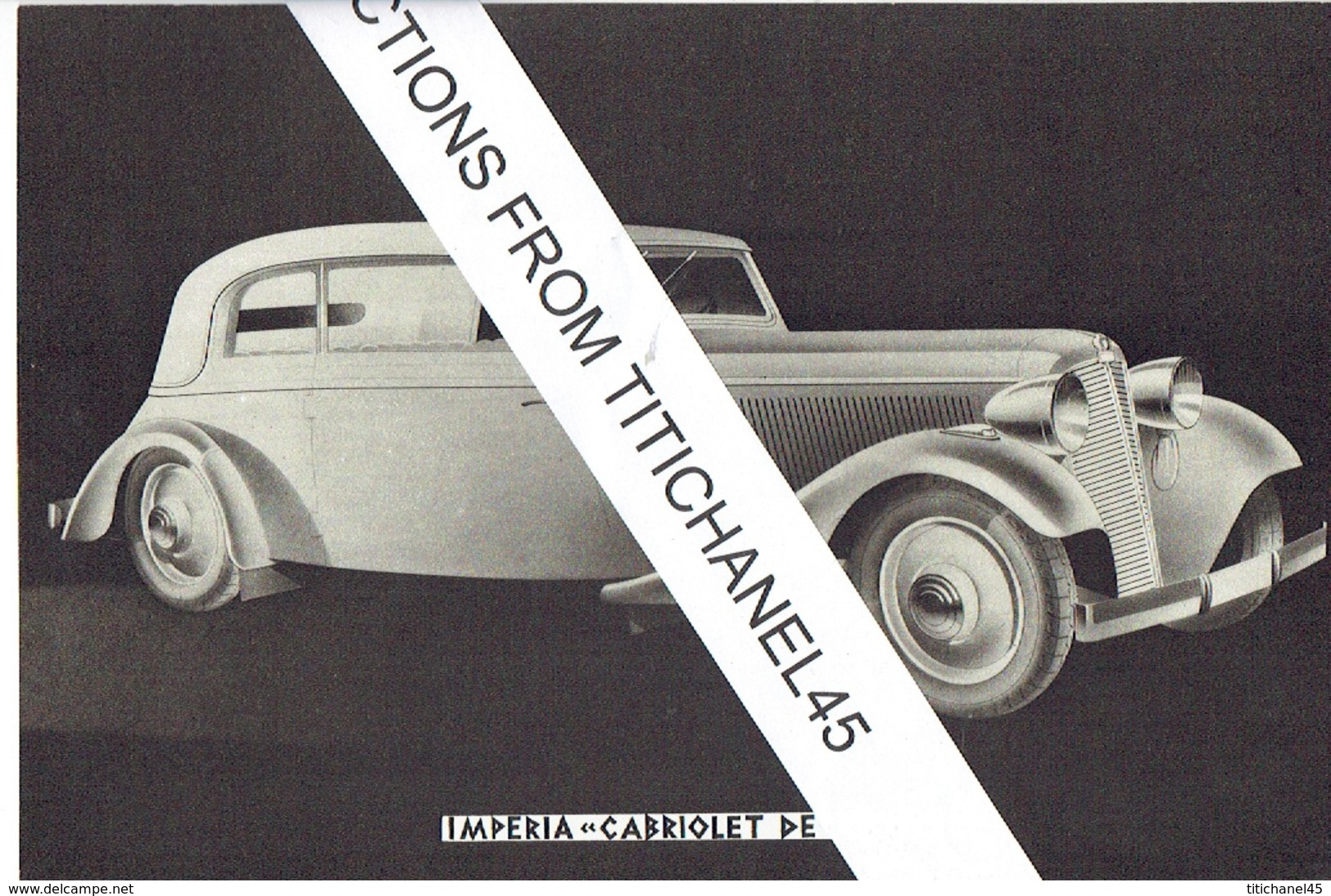 Superbe Catalogue 1935 AUTOMOBILES IMPERIA  "HIRONDELLE" & "DIANE" à NESSONVAUX & à MORTSEL-ANVERS