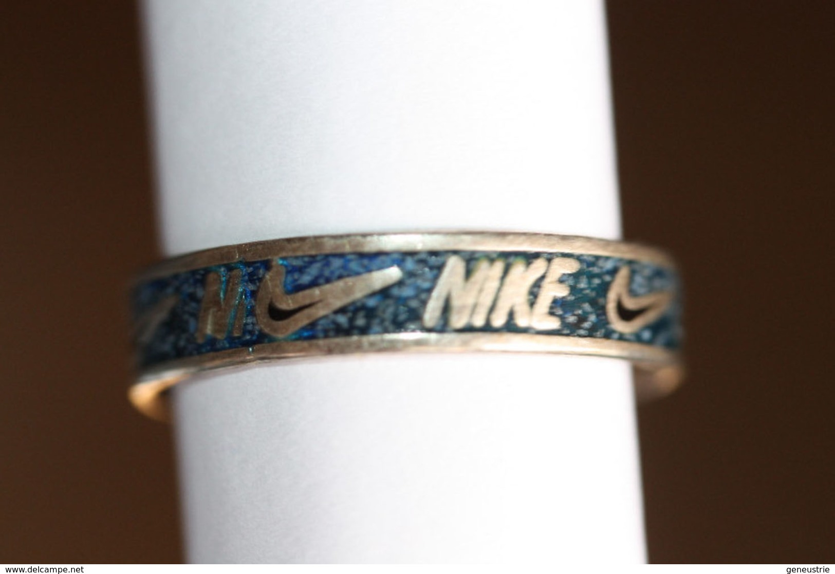 Bague Argent 925 Publicitaire Marque De Chaussures "Nike" - Silver Ring - Anillos