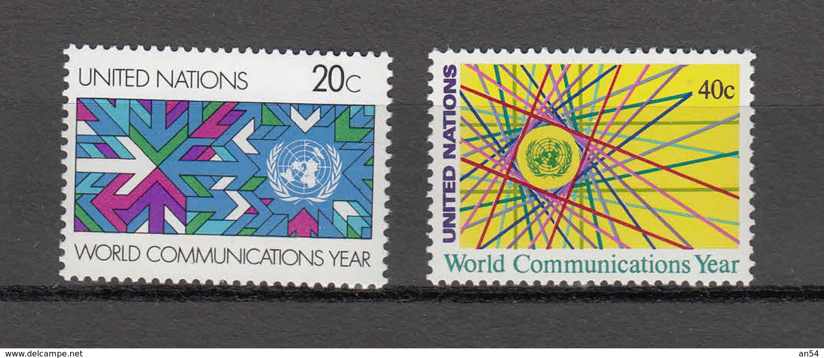 NATIONS  UNIES  NEW-YORK    1983     N°   383 à 384  NEUFS**   CATALOGUE YVERT&TELLIER - Neufs