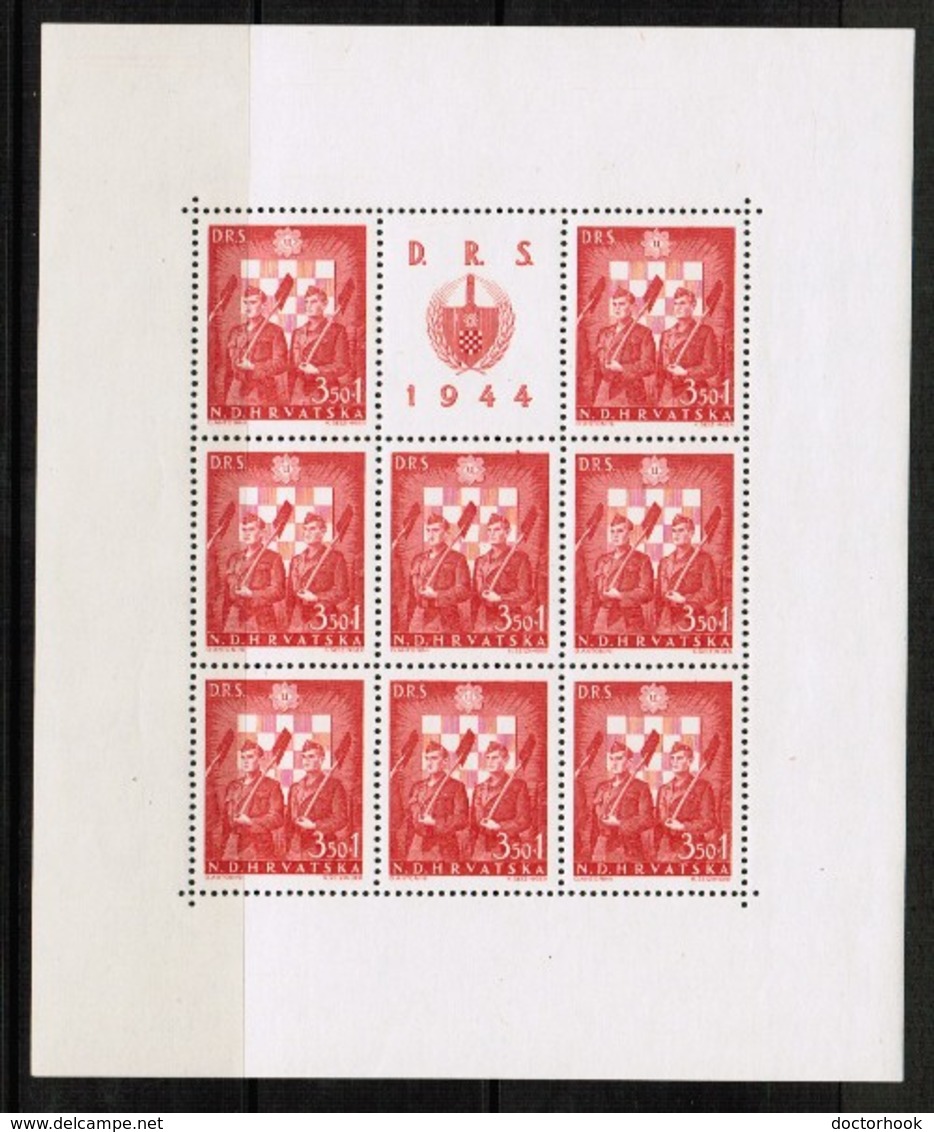 CROATIA   Scott # B 65-8** VF MINT NH 4 Sheetlets Of 8 + LABELS (SS-509) - Croatia