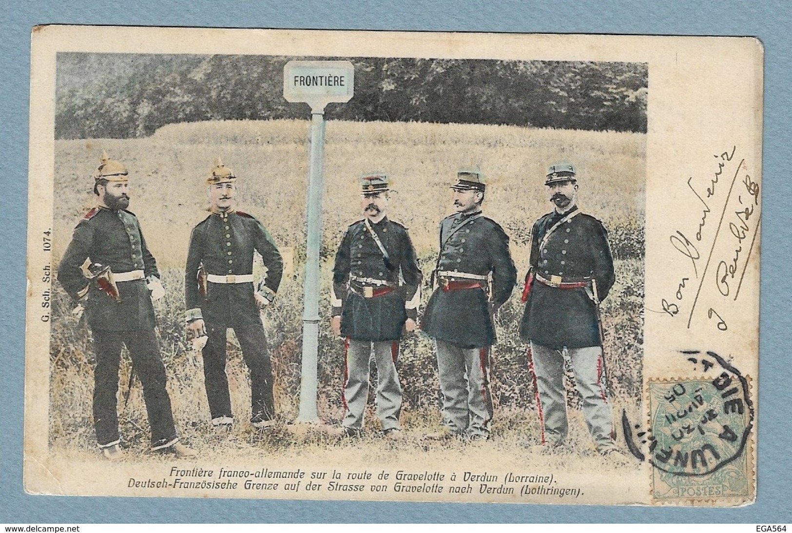 Kra - Frontière Franco-allemande Entre Gravelotte Et Verdun - 1905 - Voir Les Scans - Douane