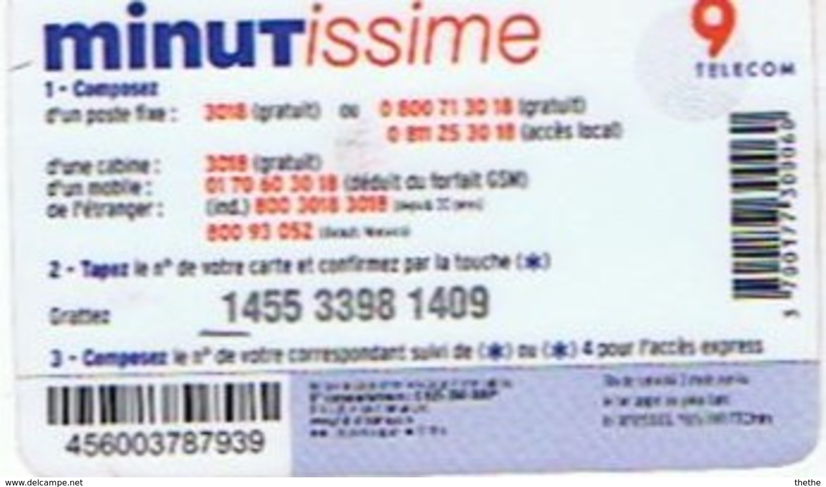 Minutissime 9 Telecom - MAGHREB - MOYEN-ORIENT 7,50€ - Telecom Operators