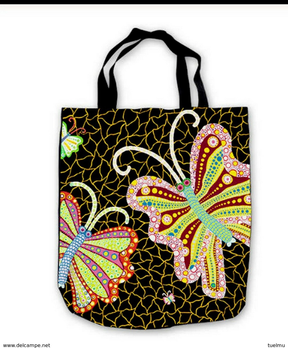 Yayoi Kusama Tote Bag Psychedelique Custom Canvas BUTTERFLY SAC ART MUSEUM CITY PAPILLON POP ART - Other & Unclassified