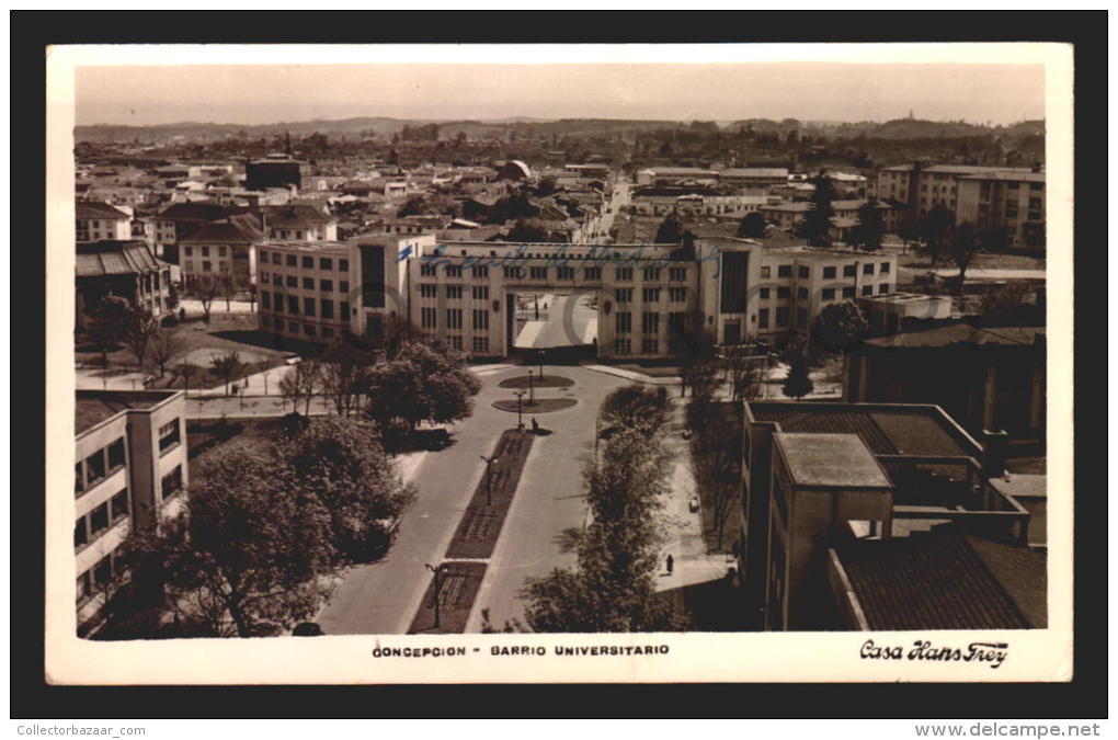 CHILE TARJETA POSTAL CONCEPCION REAL PHOTO RPPC Vintage Original Ca1940 POSTCARD CPA AK (W4_2594) - Chile