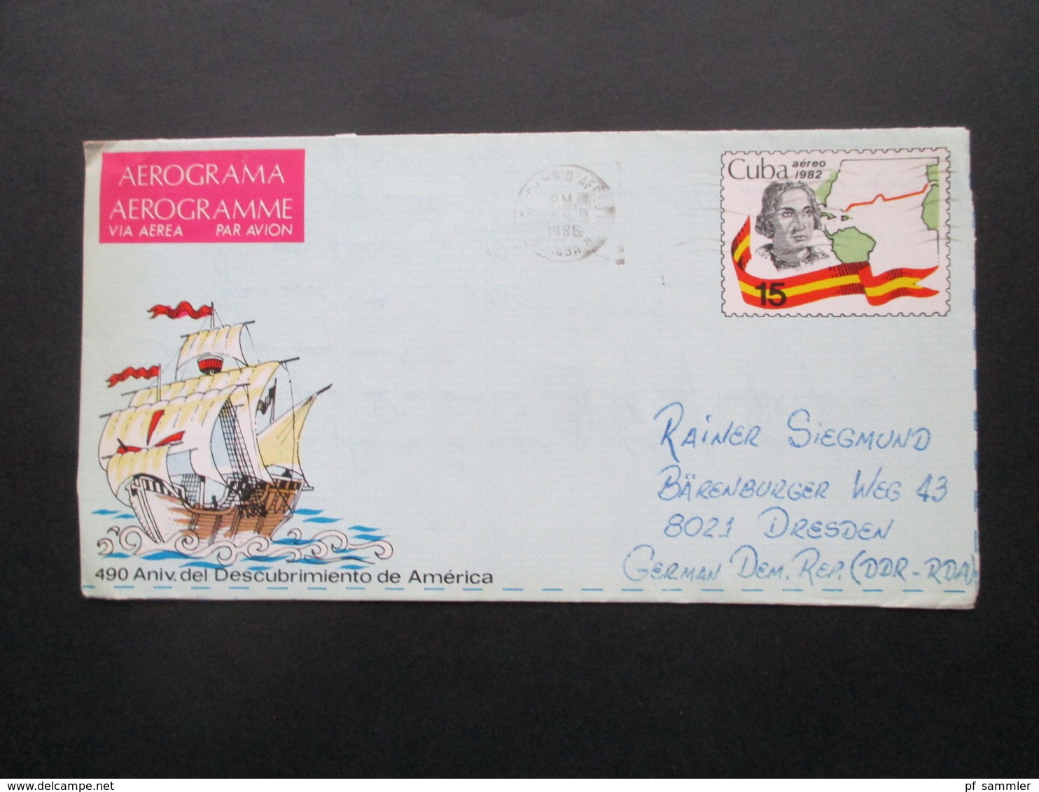 Kuba / Cuba 1975 - 1982 Air Mail Letter / Aerogramme in die DDR 18 Belege Luftpost