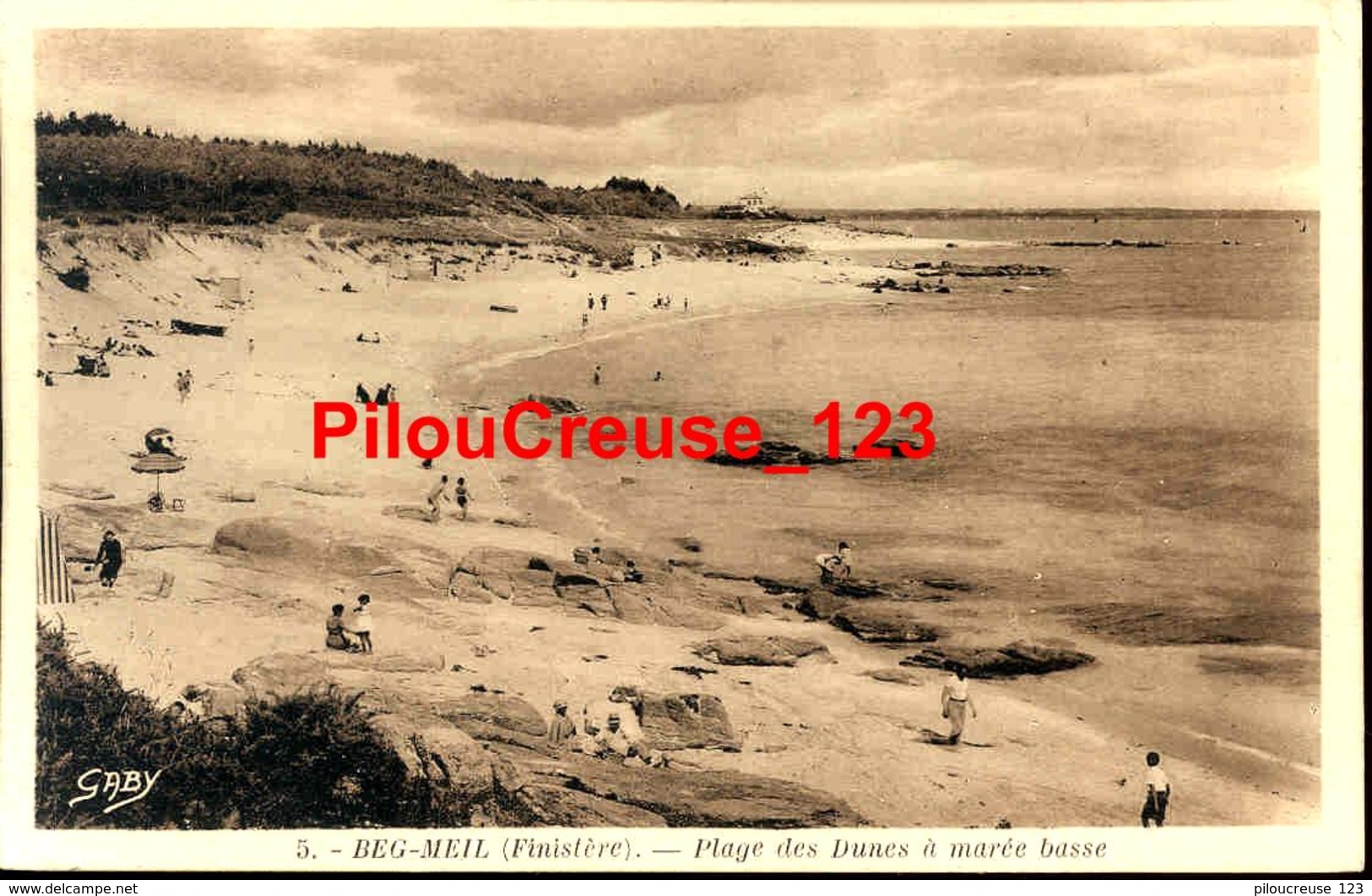 29 Finistère - BEG MEIL - " Plage Des Dunes à Marée Basse " - Beg Meil