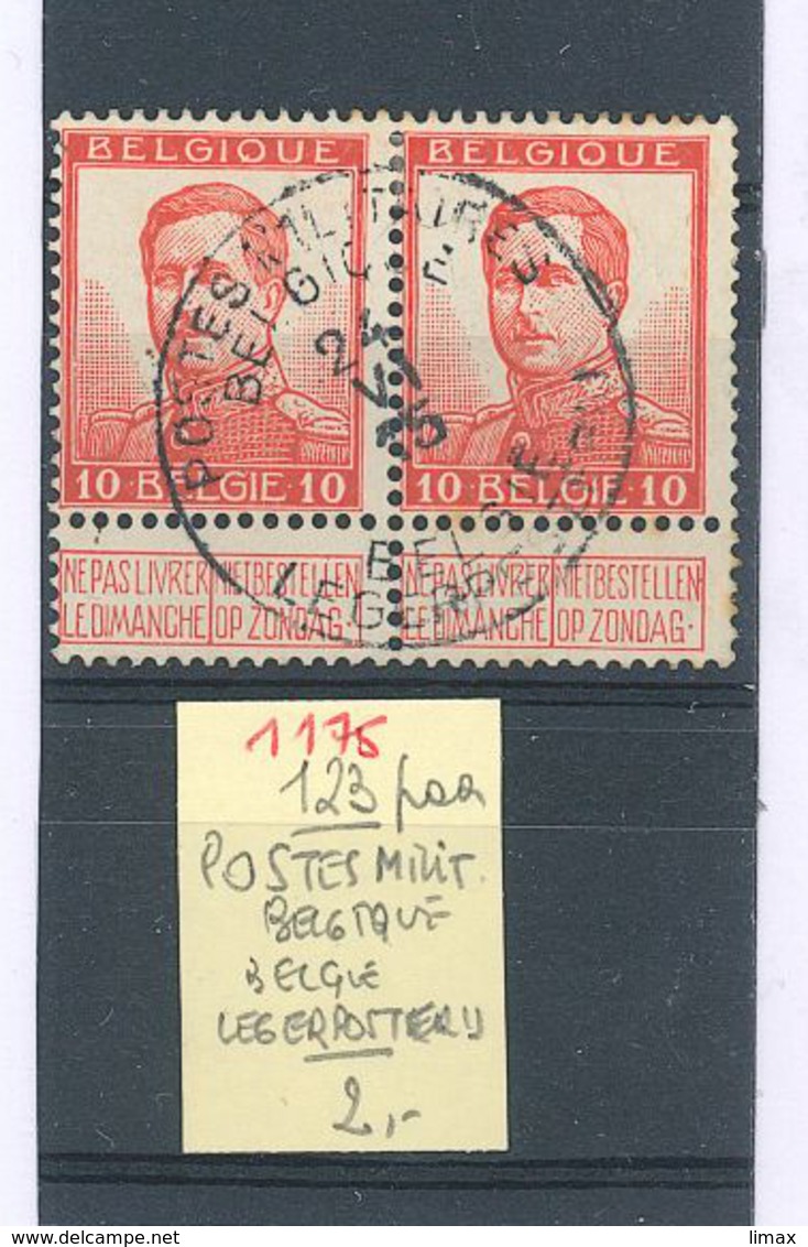 Albert I - König Belgien 1909-1934 Legerposterij - Used Stamps