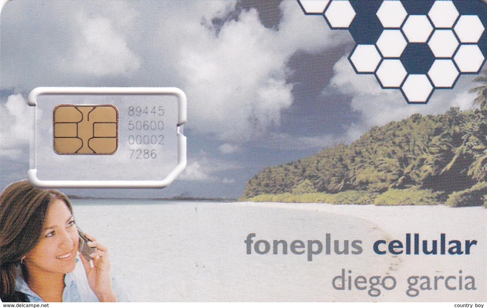 DIEGO GRCIA , PHONEPLUS CELLULAR CARD - Diego-Garcia