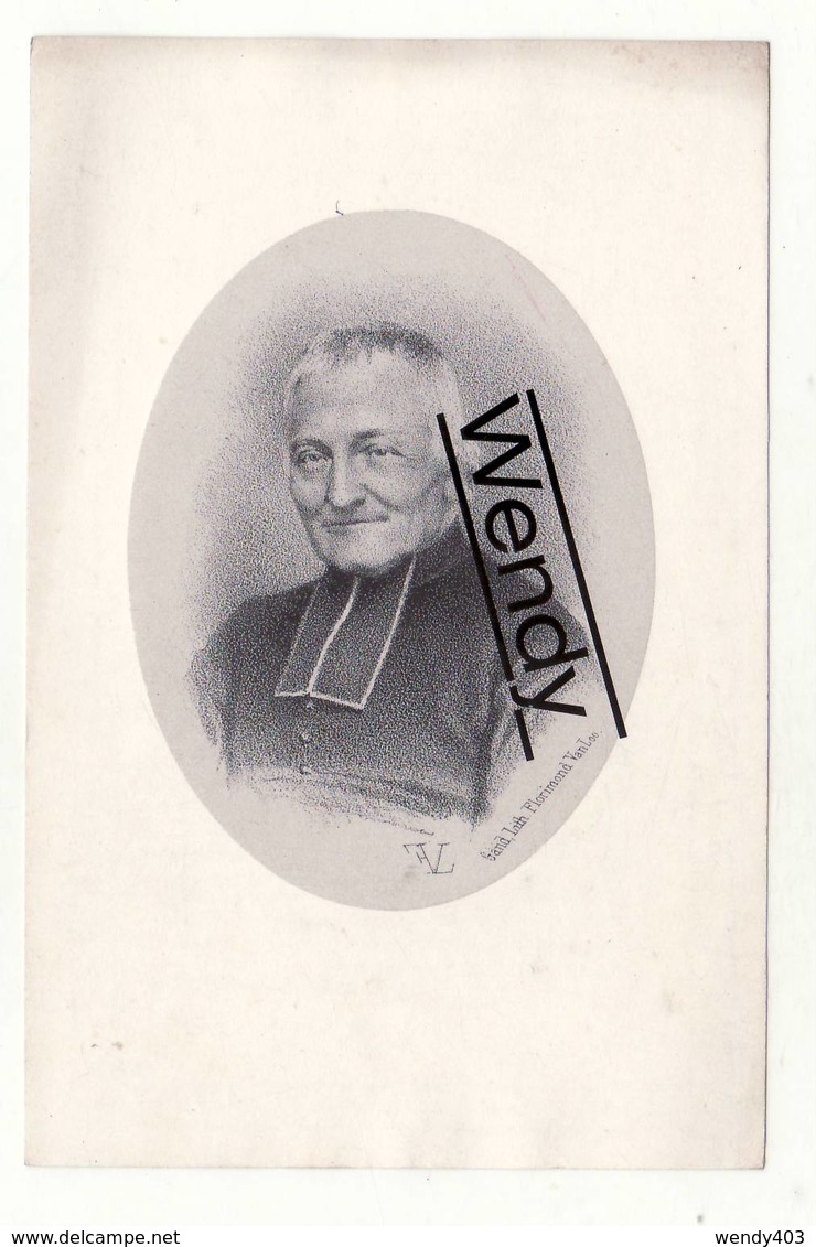 Origineel Litho FV - Priester Petrus Vermeire °Hamme 1799   +Cruybeke 1869 - Images Religieuses