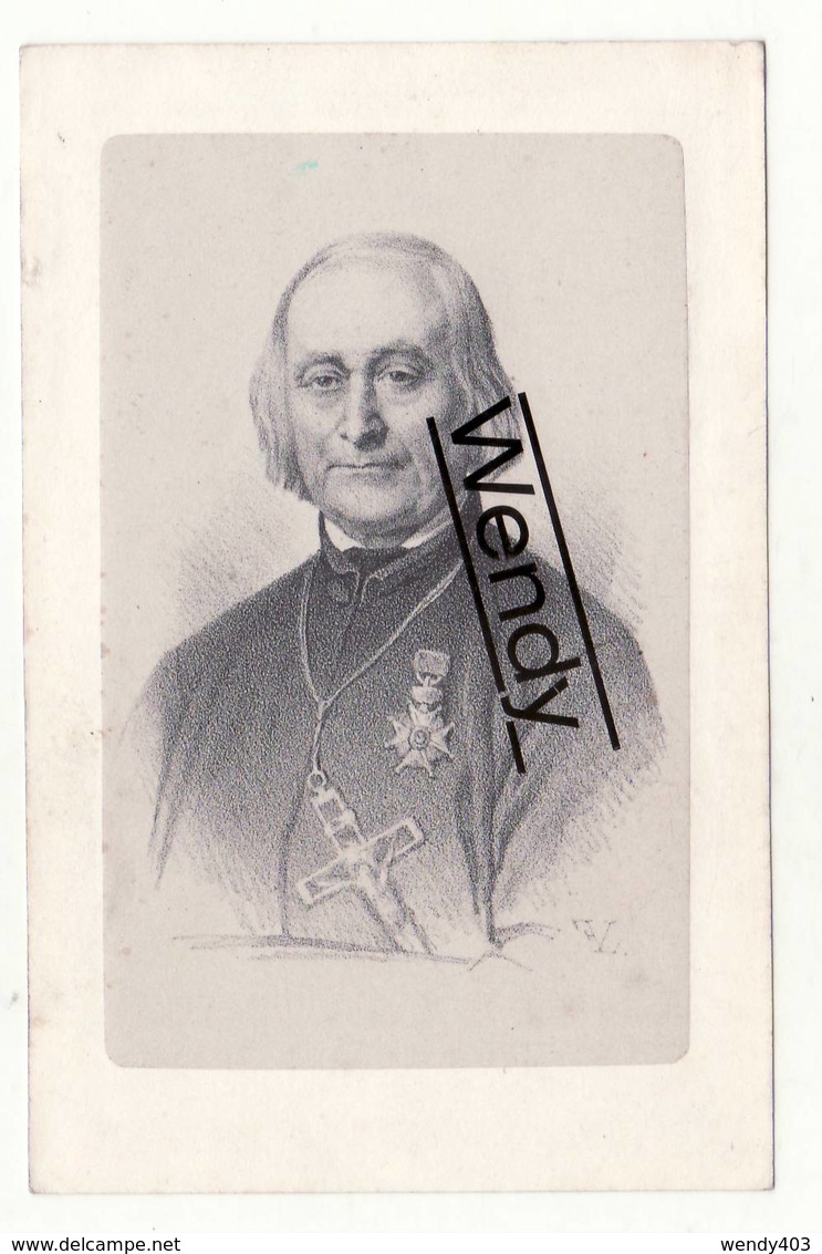 Origineel Litho FV - Prêtre Pierre De Smet  °Termonde 1801    +Saint-Louis Etats-Unis 1873 - Images Religieuses