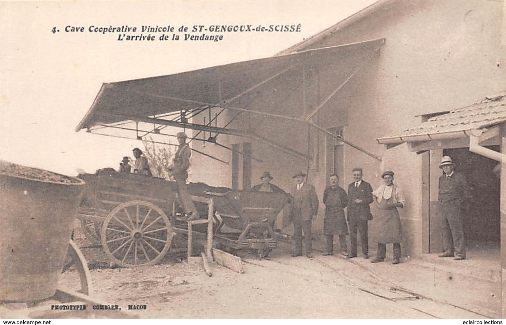 St Gengoux De Scissé      71      Cave Coopérative Vinicole .      L'arrivée Des Vendanges        (voir Scan) - Andere & Zonder Classificatie