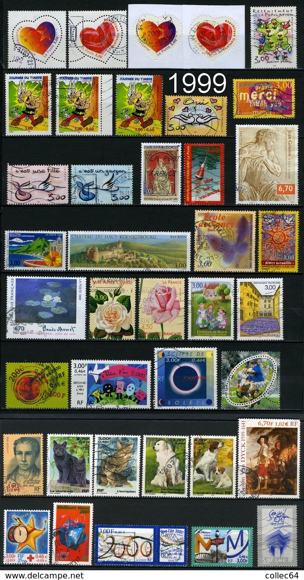 Sélection Année 1999 (39 Timbres) - Gebraucht