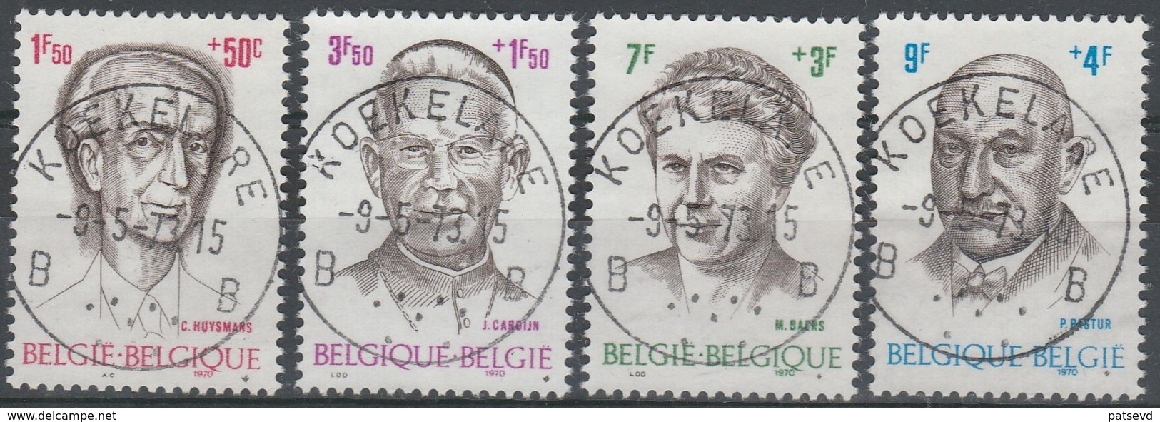 1557/1560 Personnalités/Filantropische Uitgifte Oblit/gestp Centrale - Used Stamps