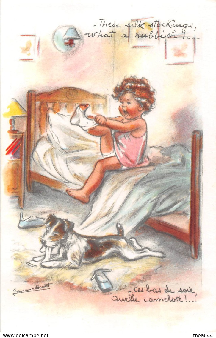 ¤¤   -   Illustrateur " Germaine BOURET "  -   Petite Fille Avec Un Chien   -  ¤¤ - Bouret, Germaine